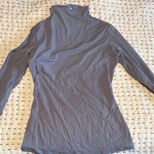 SKIMS Slate Long Sleeve Turtleneck Top